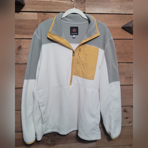 Mountain & Isles Color Block 1/2 Zip Soft Fleece Jacket Men's Size Large - Picture 2 of 15